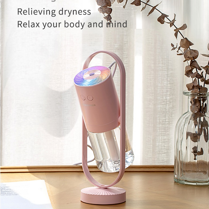 Magic Shadow USB Air Humidifier For Home With Projection Night Lights Ultrasonic Car Mist Maker Mini Office Air Purifier