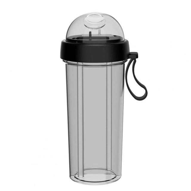 Drinking Cup Double Straw Water Bottle